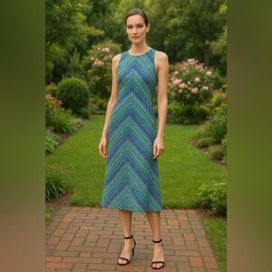 American Living Chevron Printed dress new June sale